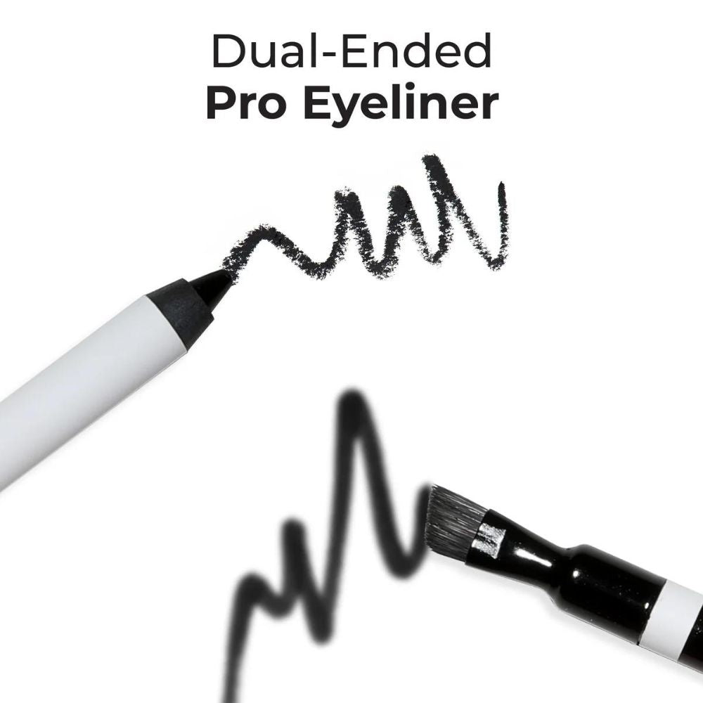 MCoBeauty Dual-Ended Pro Eyeliner 0.6g Black