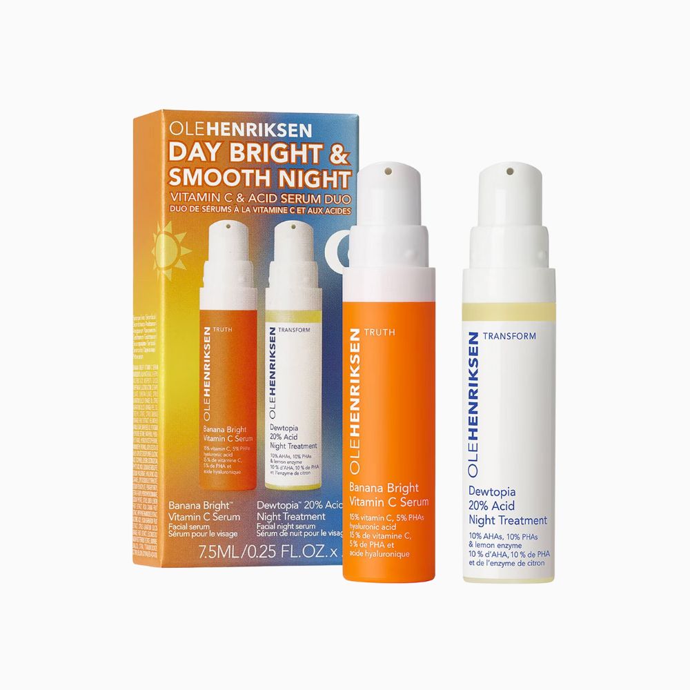 OLEHENRIKSEN Day Bright & Smooth Night Vitamin C & Acid Serum Mini Duo Set