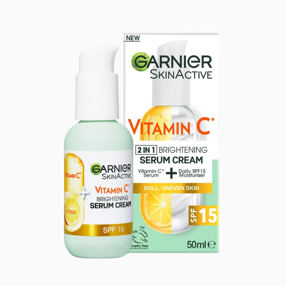 Garnier SkinActive Vitamin C 2-in-1 Brightening Serum Cream SPF15 50ml