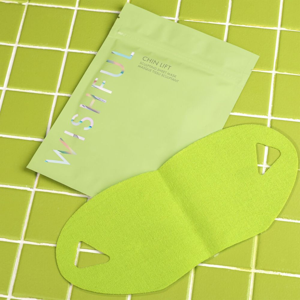 Huda Beauty Chin Lift Peptide & Niacinamide Sculpting Single Sheet Mask 11.5g