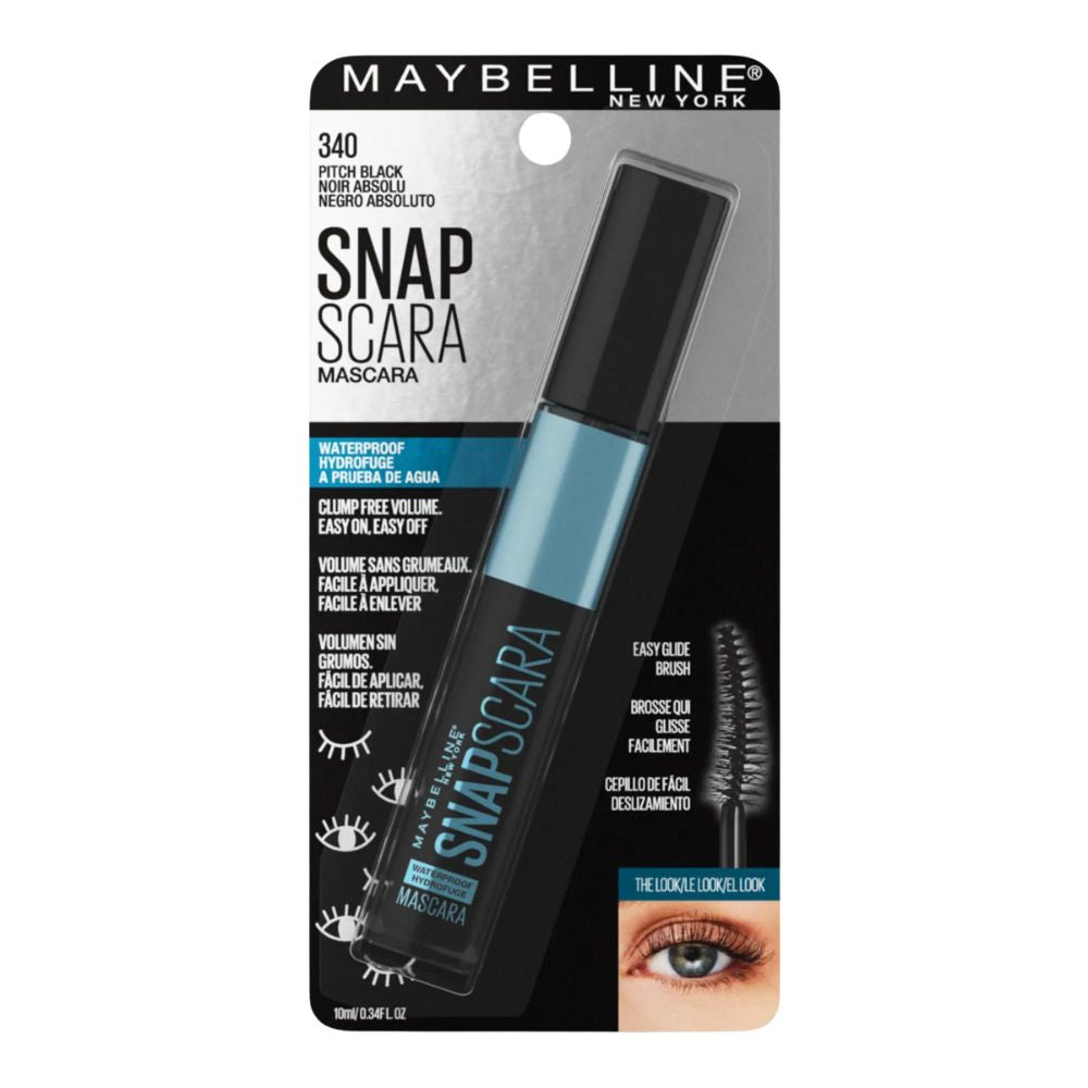 Maybelline Snapscara Waterproof Mascara 10ml Pitch Black