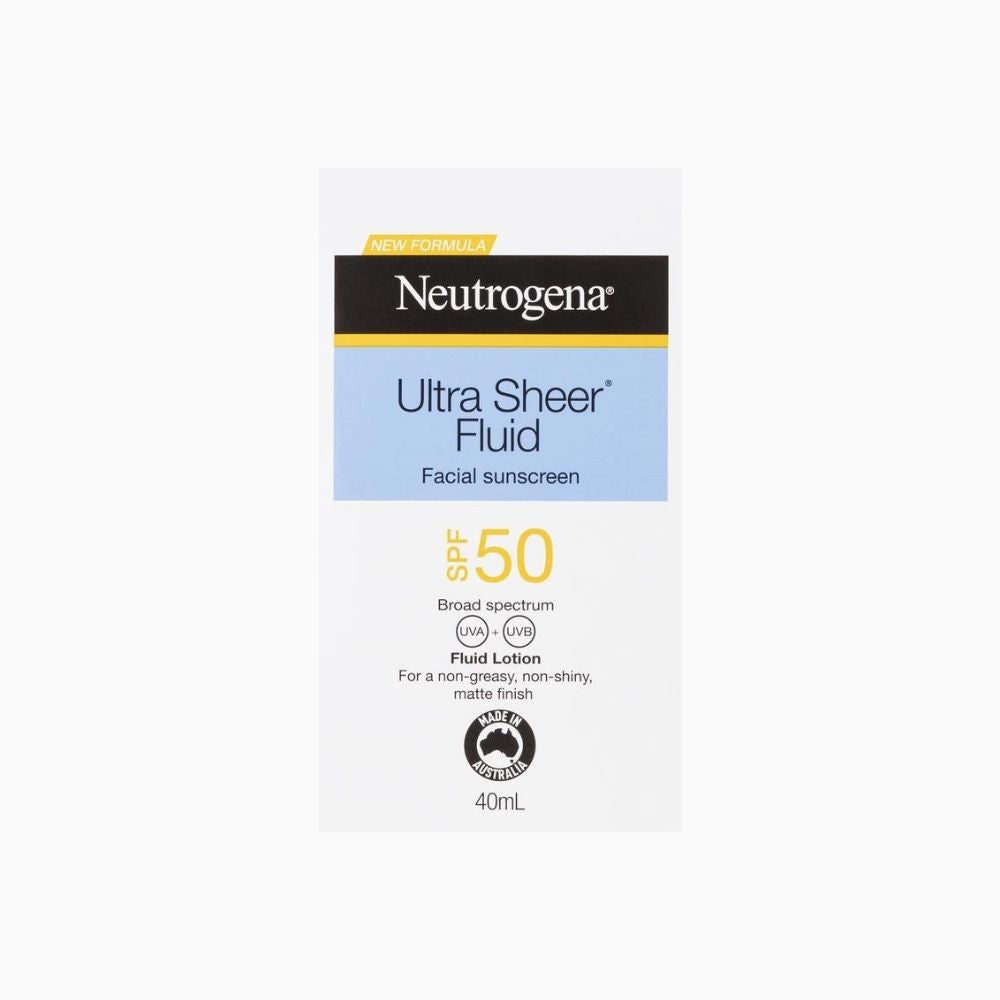 Neutrogena Ultra Sheer Fluid SPF50 Facial Sunscreen 40ml
