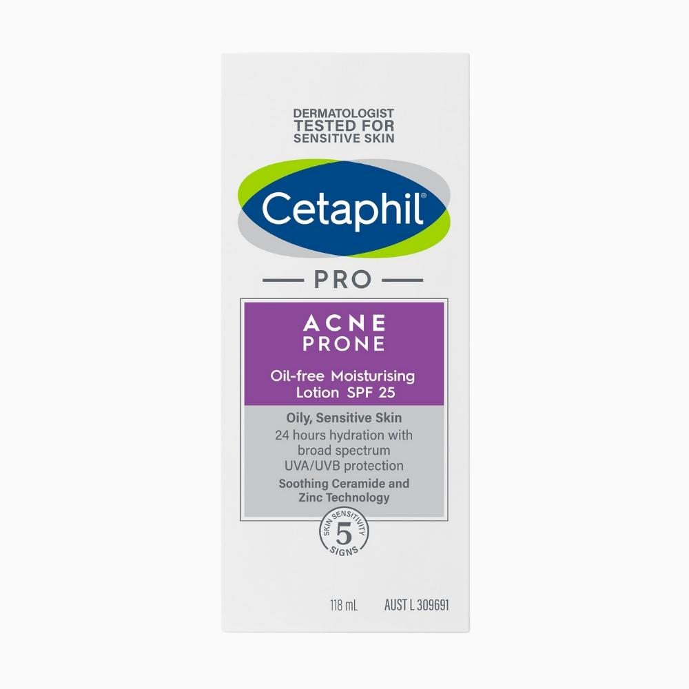 Cetaphil Pro Acne Prone Oil-Free Facial Moisturising Lotion SPF25 118ml